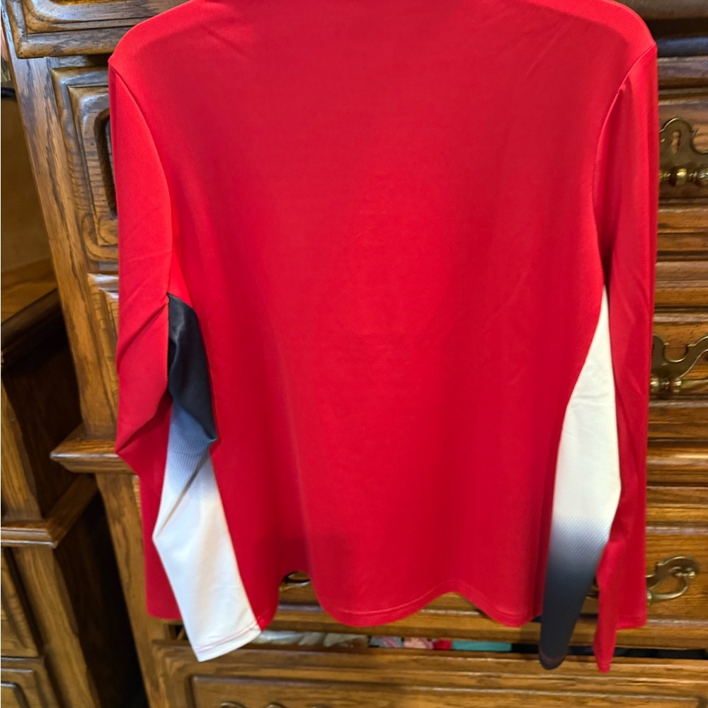2 Antigua Women's Long Sleeve Quarter Zip Golf Shirts